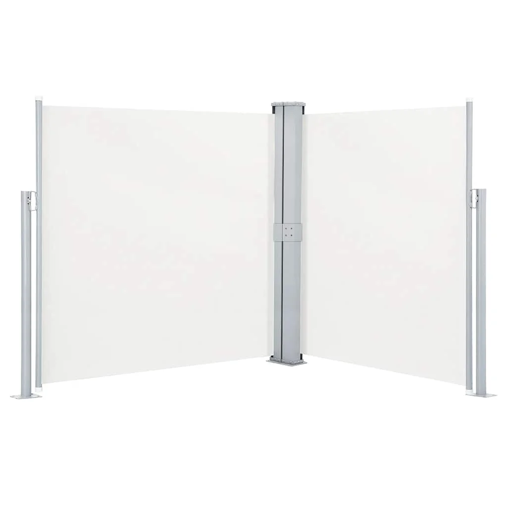 Einziehbares Seitenmarkise in Creme, 140 x 600 cm, ideal für Gärten, Terrassen und Höfe, bietet Schutz. – Detail 2