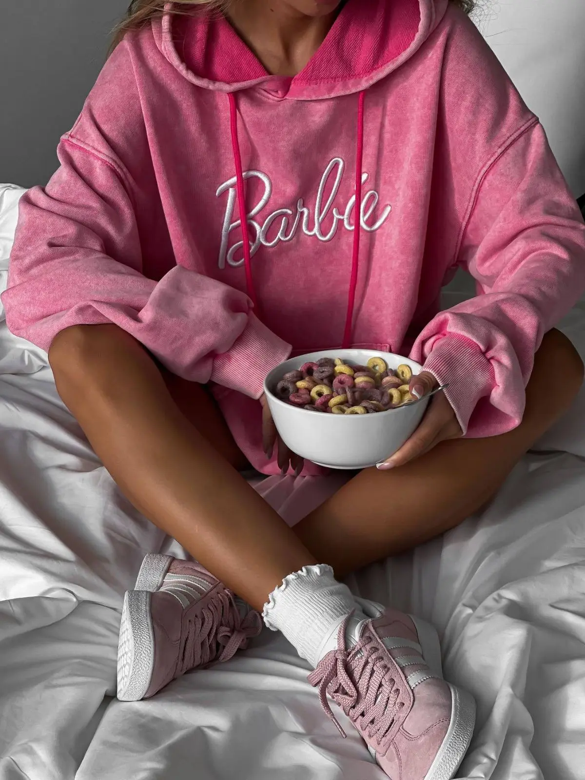 

Fashion Sweater Women's Fashion Brand Loose and Worn Wash Letter Embroidered Hooded Coat Autumn and Winter