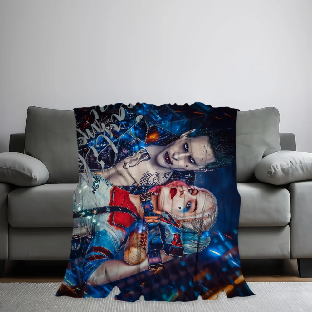 COOL H-Harley Q-Quinn Printed comfortable and soft sofa, living room bed, bedroom blanket suitable for travel and gifts 2