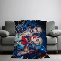 COOL H-Harley Q-Quinn Printed comfortable and soft sofa, living room bed, bedroom blanket suitable for travel and gifts 2