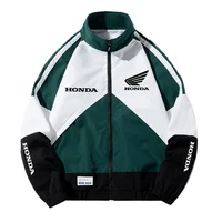 Nouvelle veste Honda 2026 pour homme - Manteau coupe-vent - Veste style streetwear hip-hop - Combinaison de course - Manteau tendance zippé pour femme 1