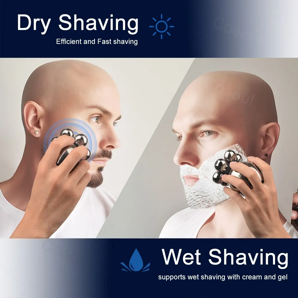 Electric Shaver Hair Clipper Beard Trimmer Shaving Machine Head Razor 5 in 1 for Men