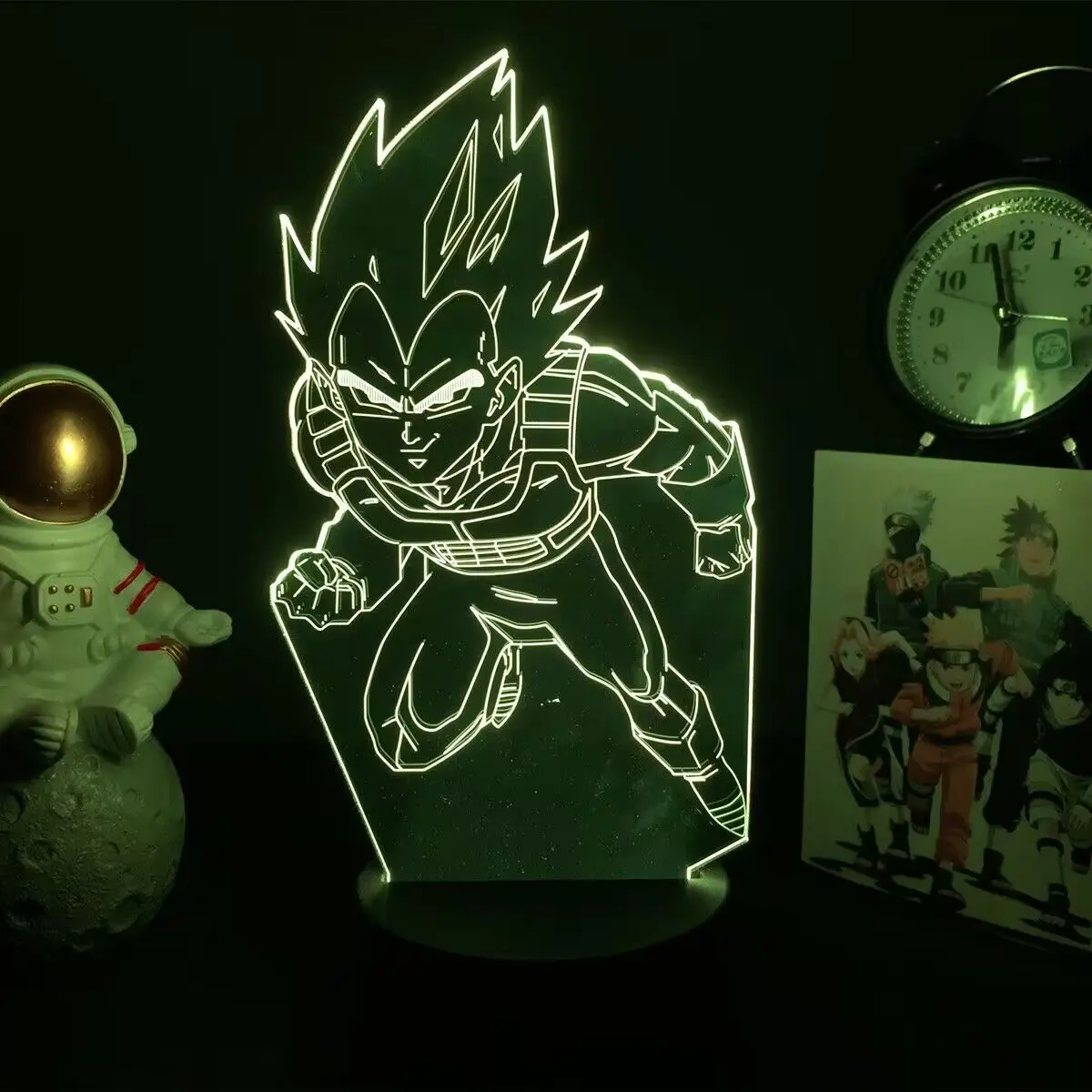 Broly, Dragon Ball z, desenho, decoração, Luminária Led 3d,16