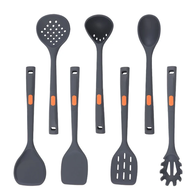 Silicone Cooking Spatulas And Spoons Silicone Cooking Utensils Set Non  Stick Large Kitchen Spatula - AliExpress