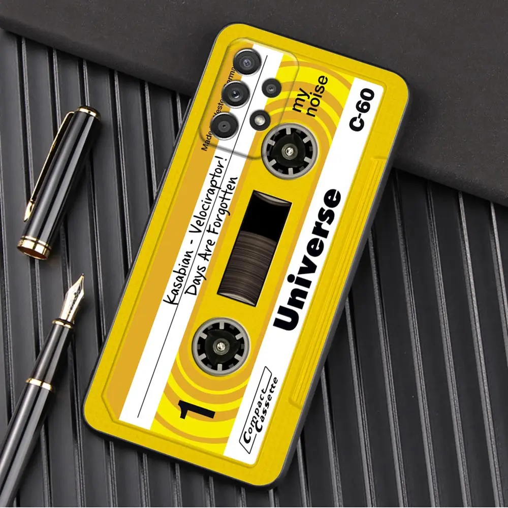 Retro Cassette Tape Design Camera Phone Case Cover