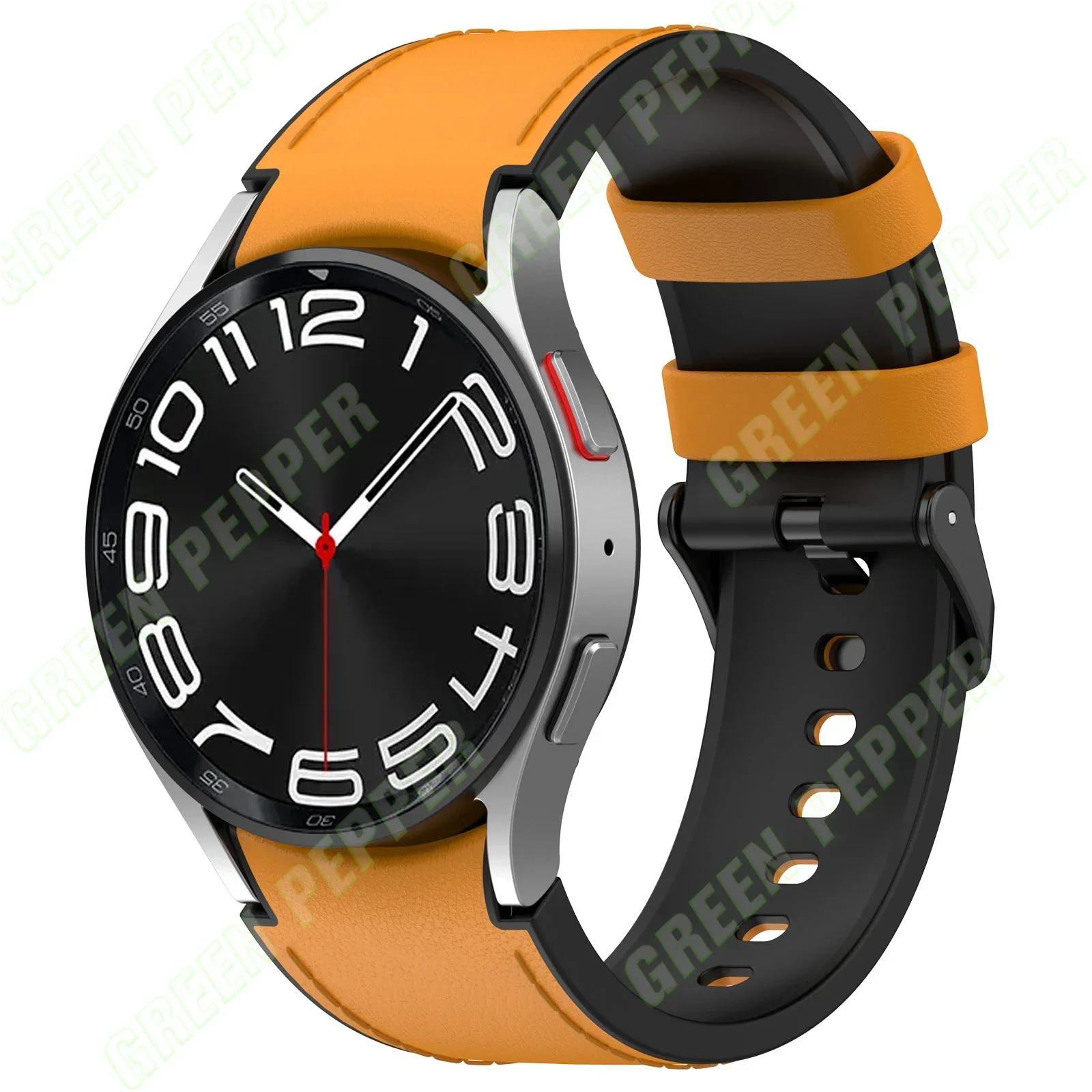 ตัวเลือกสินค้า สายนาฬิกาหนังแท้ Samsung Galaxy Watch 5 Pro 45มม. ยืดหยุ่น ทนทาน