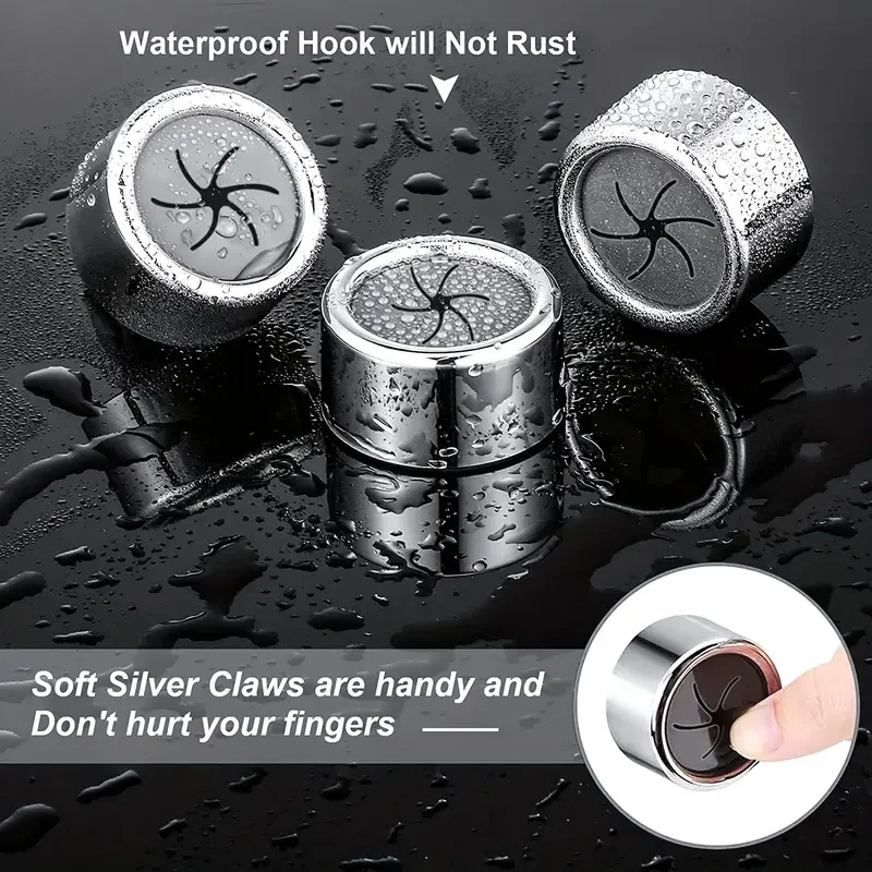 Waterproof Kitchen Towel Hooks Easy Stick No-Drill Installation for Bath & Home 2pcs kitchen towel hook towel hook rack