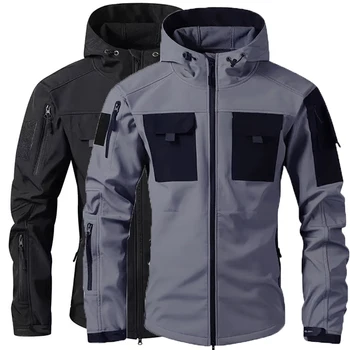 Tactical Military Men Winter Autumn Fleece Waterproof Jacket 1