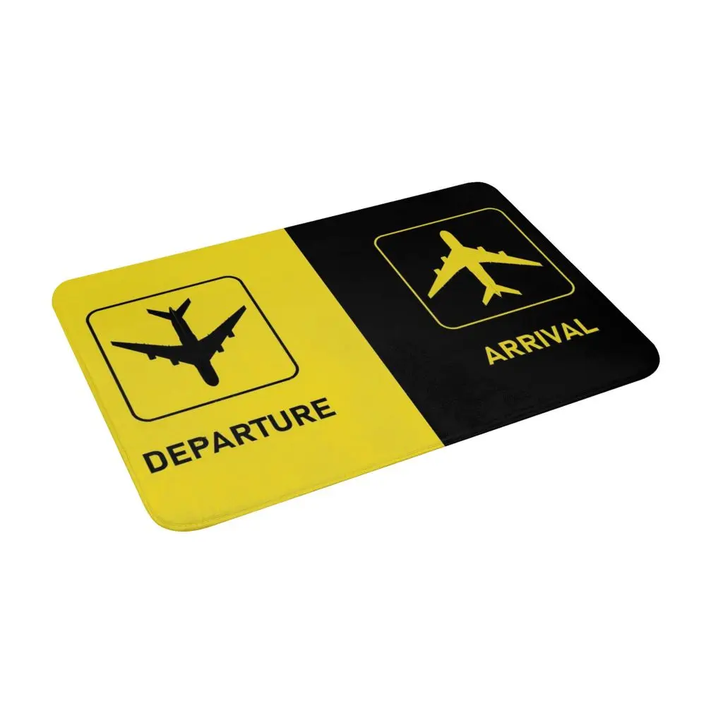 Description Picture 3 of itemAviation Arrival Departure & More Anti-slip Doormat Floor Mat Washable Carpet Rug for Entrance Home Bathroom Footpad Mats