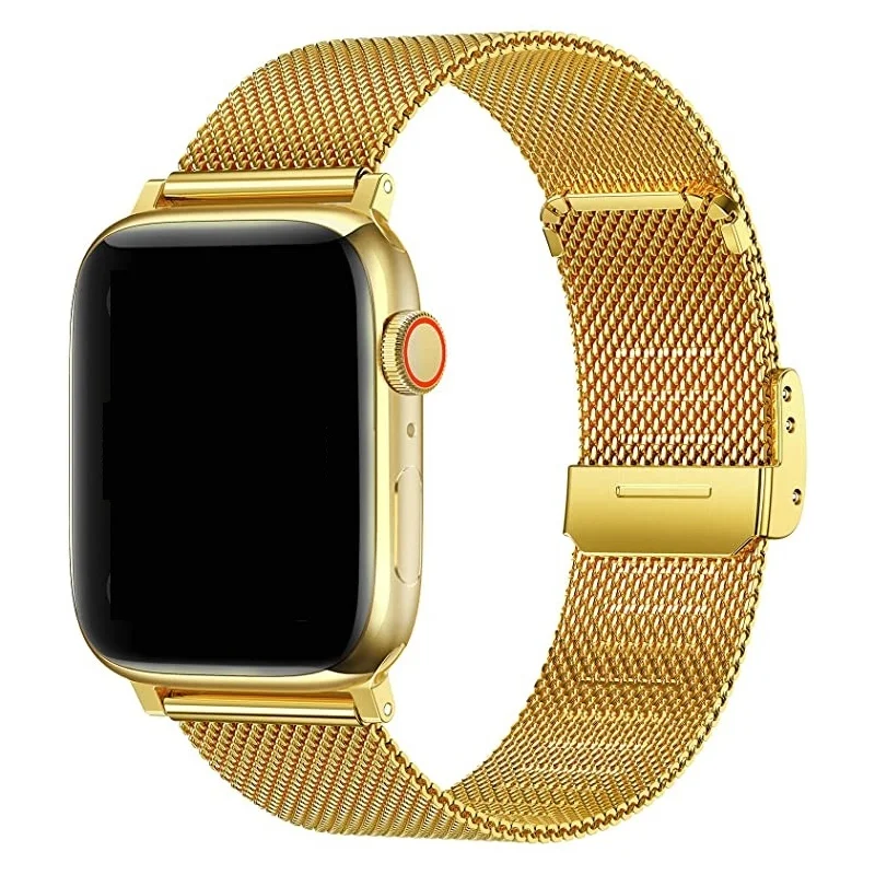 Elegant Milanese Stainless Steel Watch Band - Premium Adjustable Strap