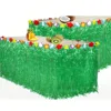 Hawaiian Party Straw Table Skirt Hawaii Themed Party Decoration Grass Table Skirt Straw Color DIY Hawaii Party Tablecloth 3