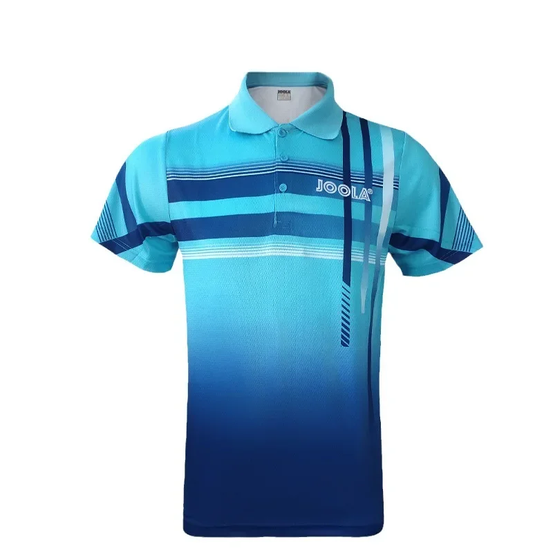 JOOLA Short Sleeve Table Tennis Uniform Ice Design T-Shirt Turn-down Collar Sportswear for Table Tennis Players Chinese Brand