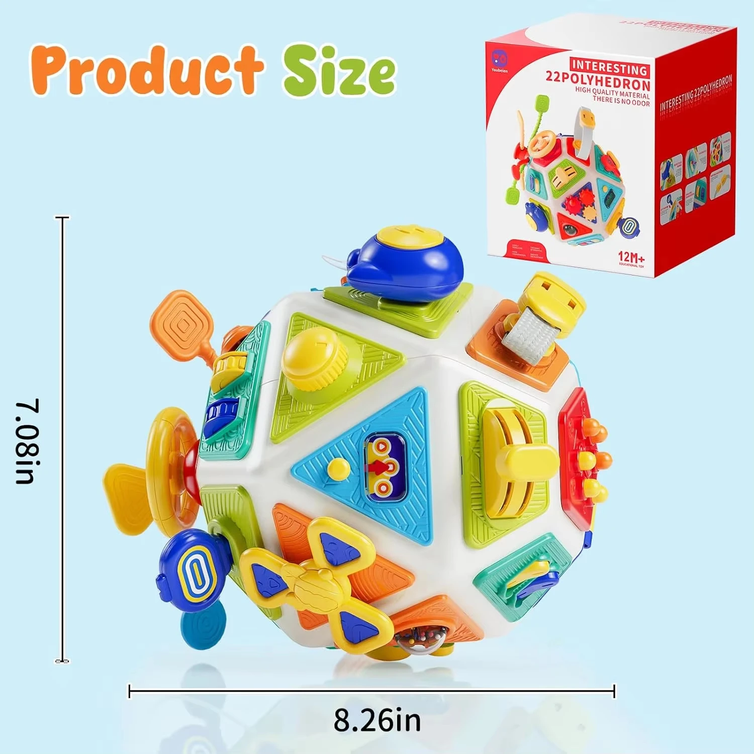 22-in-1 Busy Activity Cube 3