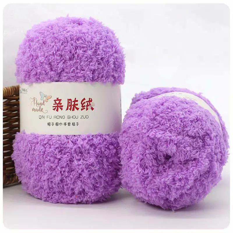 Luxurious Soft Chenille Yarn for DIY Knitting and Crochet Projects