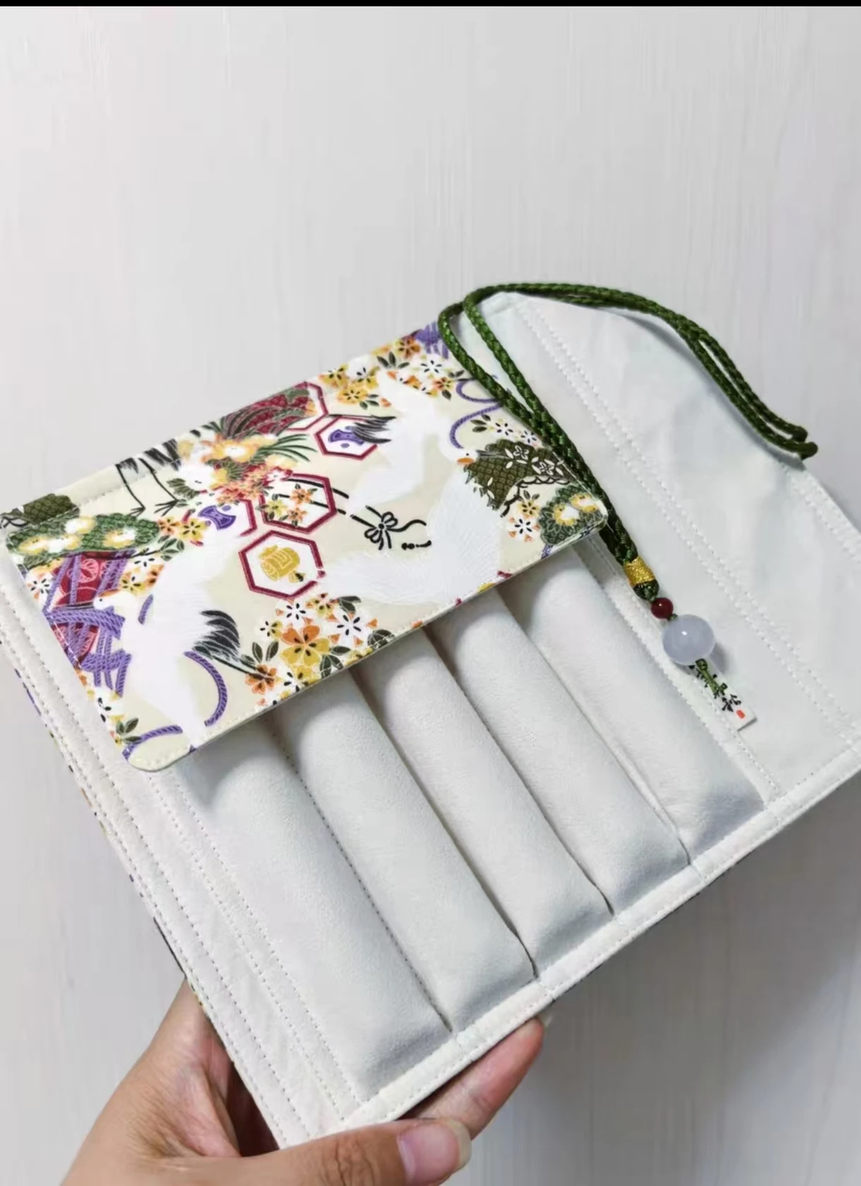 오리지널 DIY 고품질 수제 연필 케이스 5홀 8홀 롤업 연필 가방 문구류 보관 파우치