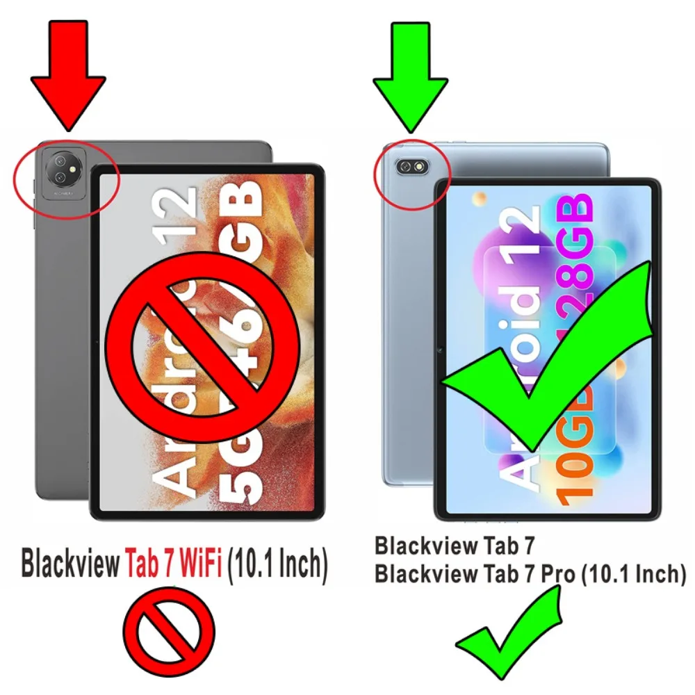 Sleek Tri-Fold Smart Tablet Cover with PU Hard Back and Slim Holder