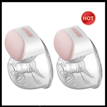 BB-P1 웨어러블 유방 펌프, 핸즈프리 전기 휴대용 웨어러블 유방 펌프, BPA 프리 모유 수유 우유 수집기, 2 개, 1 개