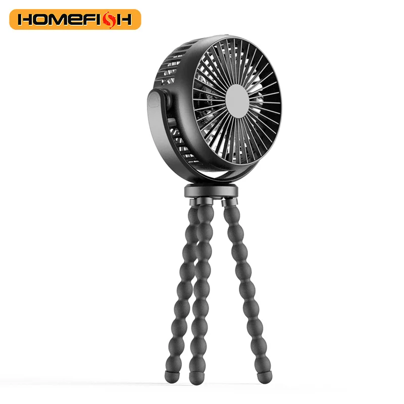 HOMEFISH F1Automatic Shake Head Baby Stroller Fan
