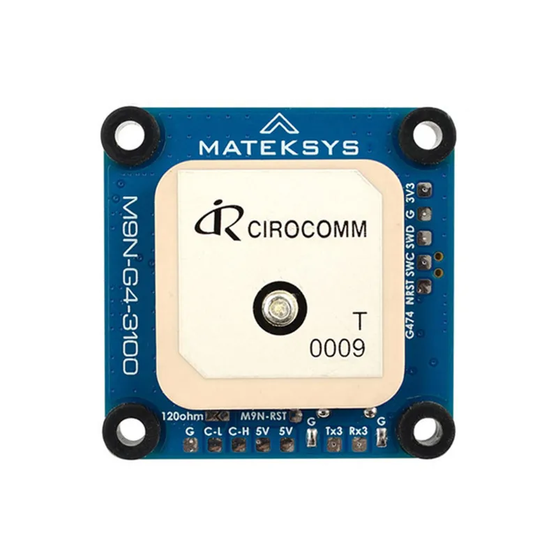 Détail du câblage entre le module GNSS M9N-G4-3100 et la boussole RM3100 pour drone ArduPilot.