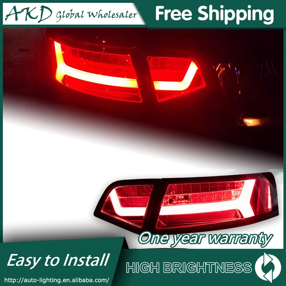 

Car For AUDI A6 2008–2011 C6 Taillight 12V Running DRL Hella LED Bi Xenon Bulb Fog Light Car Accessory decorations A6L Tail Lamp