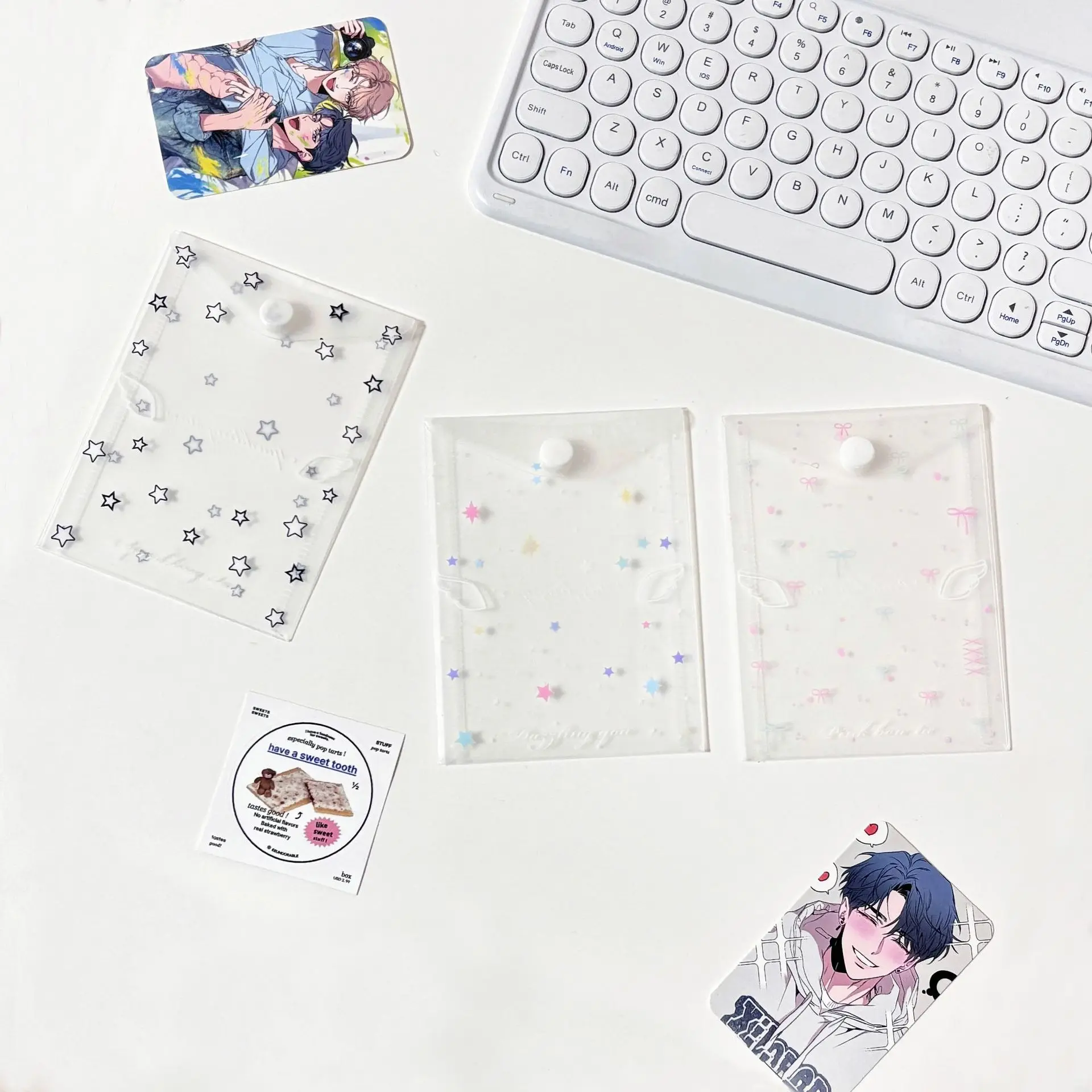 MINKYS 귀여운 기능 10 개/몫 스타 보관 가방 카드 Photocards Bills Collect Book Stationery