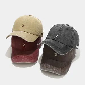 2022 Cotton Z Letter Embroidery Casquette Baseball Cap Adjustable Outdoor Snapback Hats for Men and Women 17