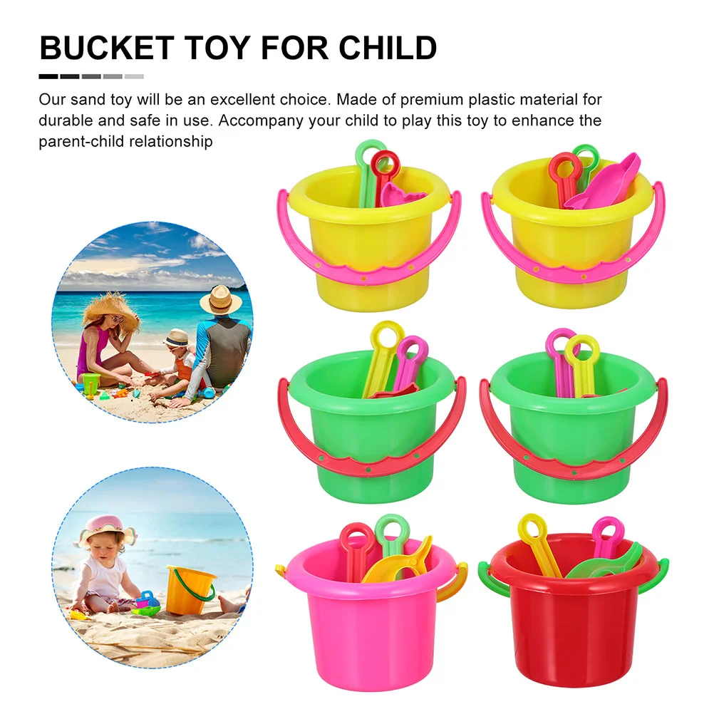 8 Sets Beach Bucket Outdoor Play Toys Kids Sand Digging Plastic Child Playing 2
