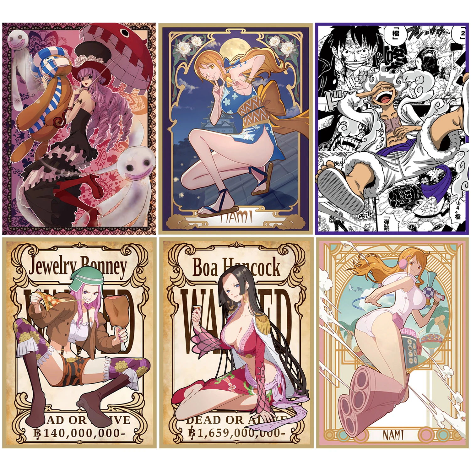 

60 шт./набор, защитный чехол для карт OPCG, Luffy Hancock Nami Perona Zoro Bonney