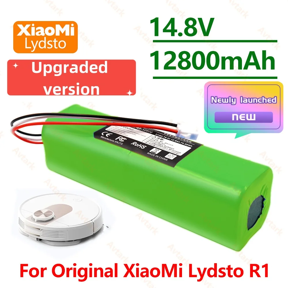 

14.4V 12800mAh Replacement Lithium Ion Battery R1 for Pro M9 M8 Pro M7 Robot Vacuum - Improved Performance