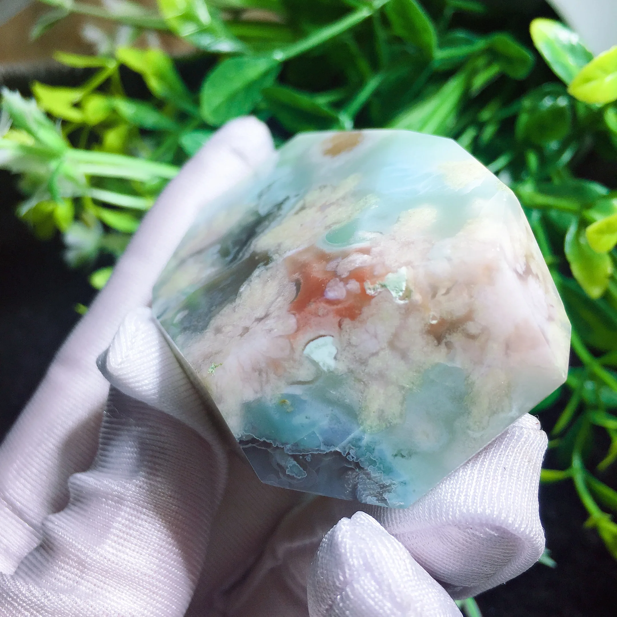 Green Flower Agate Freedom 2408