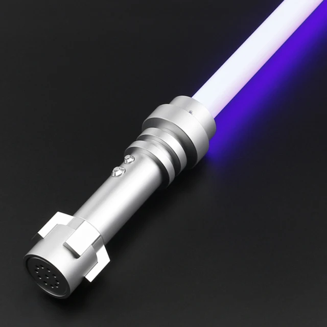 RGB Metal Lightsaber Dueling Smooth Swing Laser Sword Sabre De Luz 12 Color Changing 5 Sounds FOC Rave Weapon Flashing Toy 3