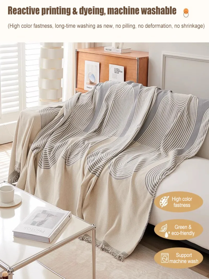 Household Four Seasons Universal Sofa Cover Cloth Anti Cat Scratch Chenille Material Sofa Cover Anti Slip Protector Sofa Towel 4