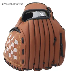 Versatile Outdoor Baseball and Softball Gloves for Training and Practice (Brown 9.5in)