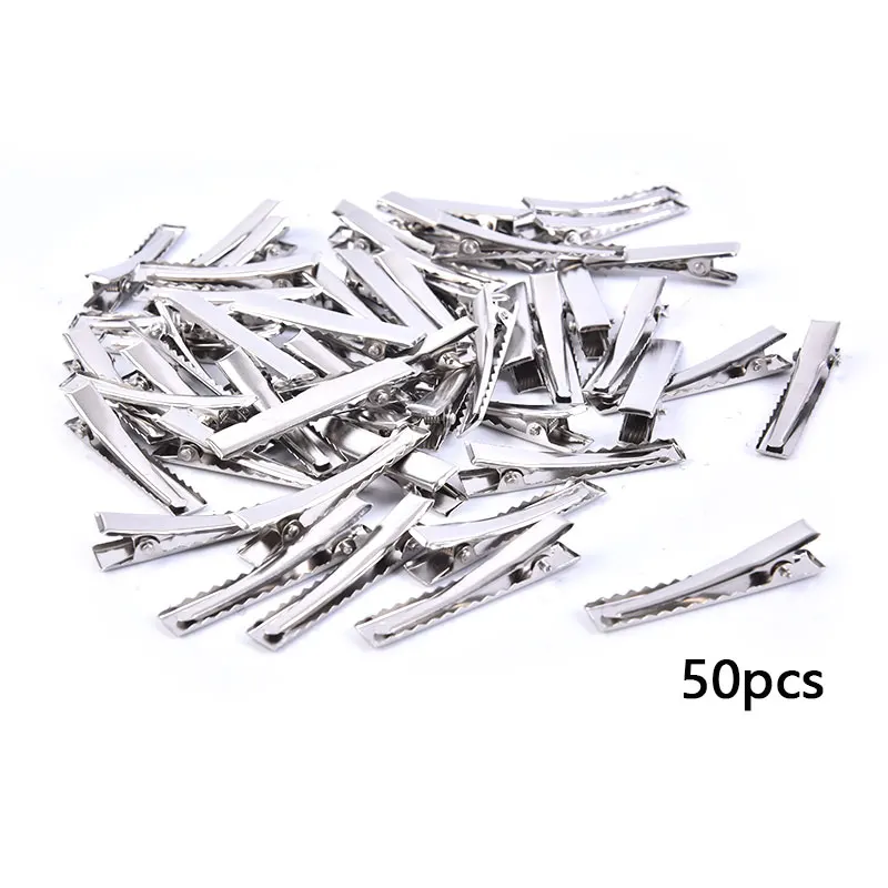 

50 Pcs/lot Metal Crocodile Clips Cable Lead Testing Metal Alligator Clips Clamps Hair Clips Hairpins 32mm-76mm