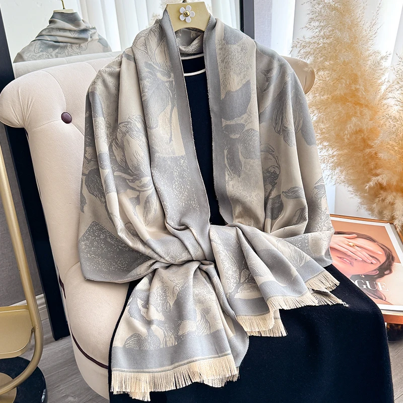 Soft Imitation Cashmere Pashmina Shawl Scarf for Women