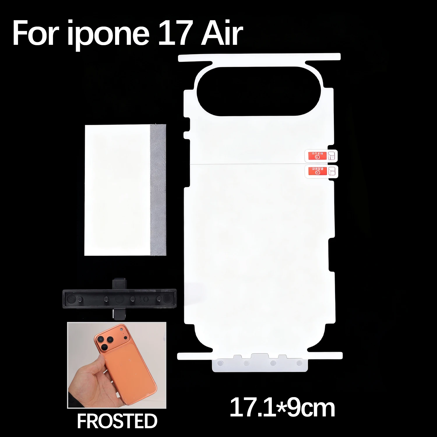 ตัวเลือกสินค้า ฟิล์มกันรอยเต็มจอ ป้องกันรอยขีดข่วน สำหรับ iPhone 17 Pro Max Air