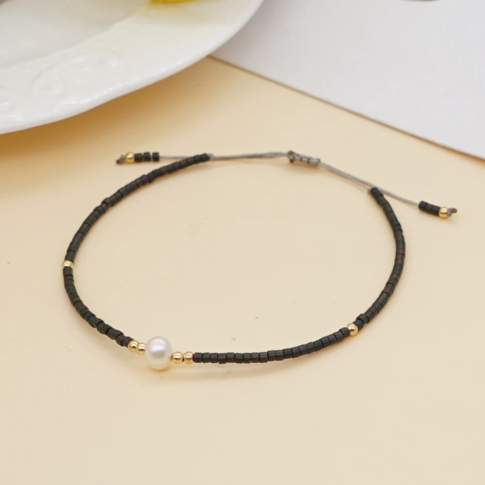 Go2Boho Winzige Armbänder Miyuki Perlen Einfache Schnur Glasperlen Armbänder Strand Perlen Charm Armband Für Frauen Schmuck – Detail 4