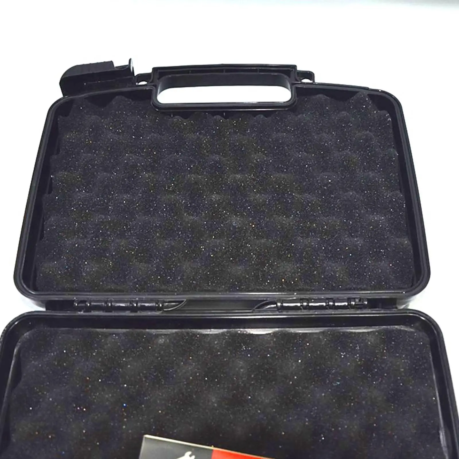 Portable Tool Box Shockproof for Tool Protection Empty Box Toolbox Carrying Case Organizer Storage Black Easy to Carry