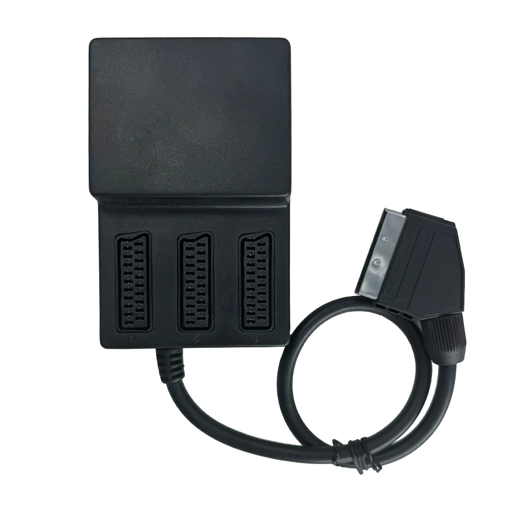 Scart ġ 3 in 1 out  AV ġ( ư ) EU Scart 3X1 ó SCART Male - 3x SCART Female