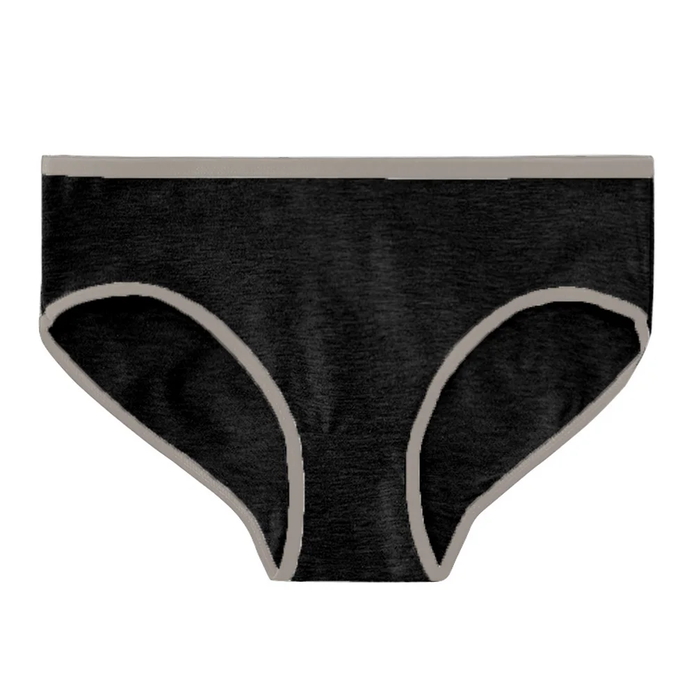 

2pcs Women's Simple Comfortable Underwear Sports Middle Waist Briefs Ladies Girls Cotton Panties Underpants