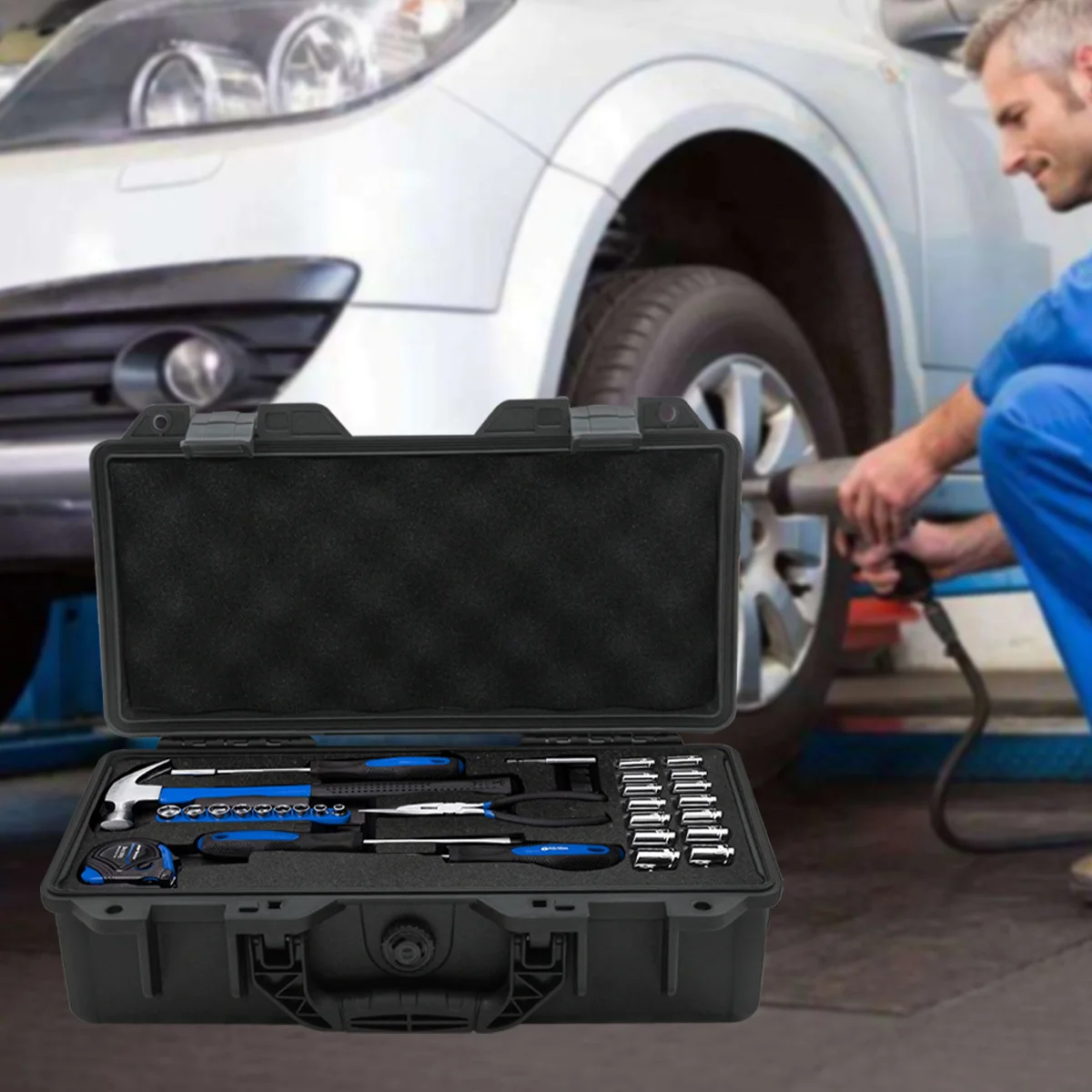 Waterproof Hard Shell Storage Box Camera Sealed Safety Instrument Toolbox
