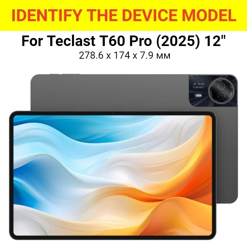 Premium Slim Triple-Folding Stand Cover for 12 Tablets - Durable PU & TPU Material