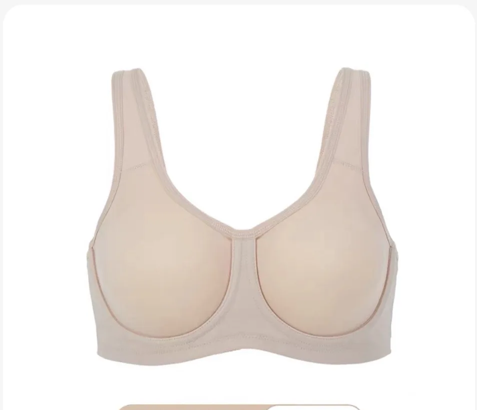 High-Impact Sports Bra for Women - Anti-Sagging Full Coverage Ultra-Thin No Padding Plus Size Shockproof Workout Bras Lady