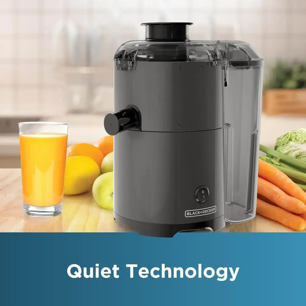 Quiet Fruit Vegetable Juicer Easy Twist Non-Drip Compact Design Easy-Clean Brush Space Saving Juicer by Spectrum Brands JE2500B 5