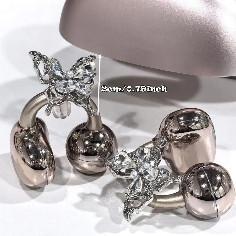DIY Headphone Diameter Buckle Zircon  Pattern Headphone Decoration Clip Removeable Easy to Install Earbud Accessories