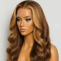 8 40 inch Highlight Pre Plucked Brazilian hair Wig 5x5 HD Lace Front Wig 13x4 HD Body Wave Lace Front hair wig 100% human hair 1