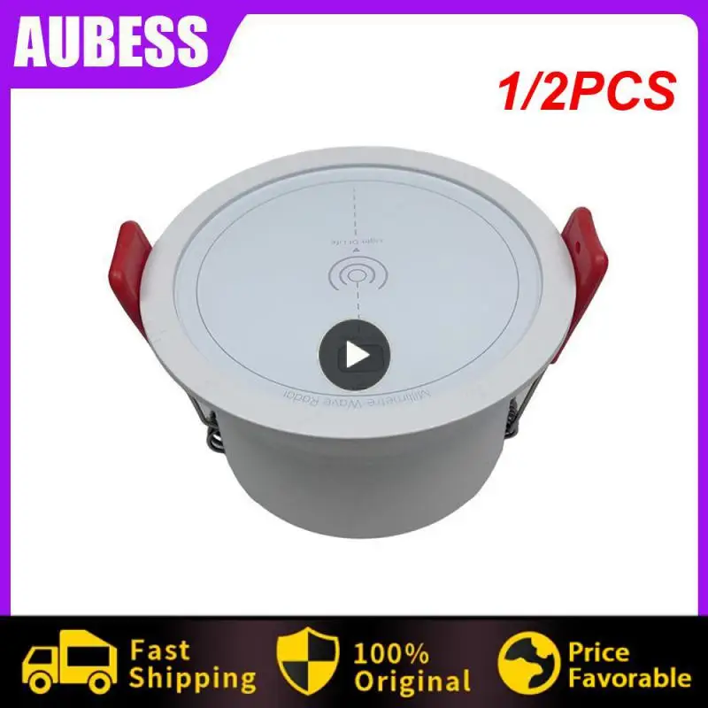 

1/2PCS Sleek Human Presence Sensor Energy-saving Smart Convenient Installation High-precision Detection Doodle Security Reliable