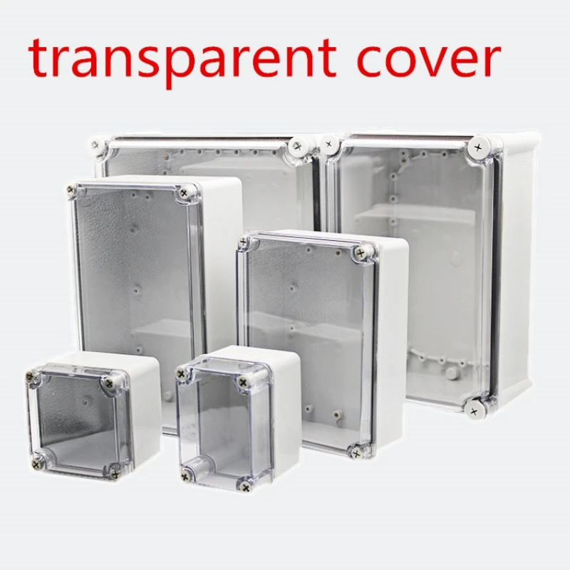 

Waterproof junction box IP67 outdoor electrical box transparent cover ABS plastic sealed box waterproof box instrument box