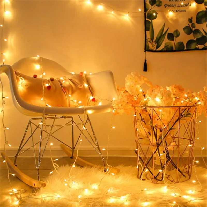 

20M 200LED Fairy Twinkle String Lights for Wedding Fairy Christmas Party Holiday Garden Decorative LED Lamp EU/US/UK Plug