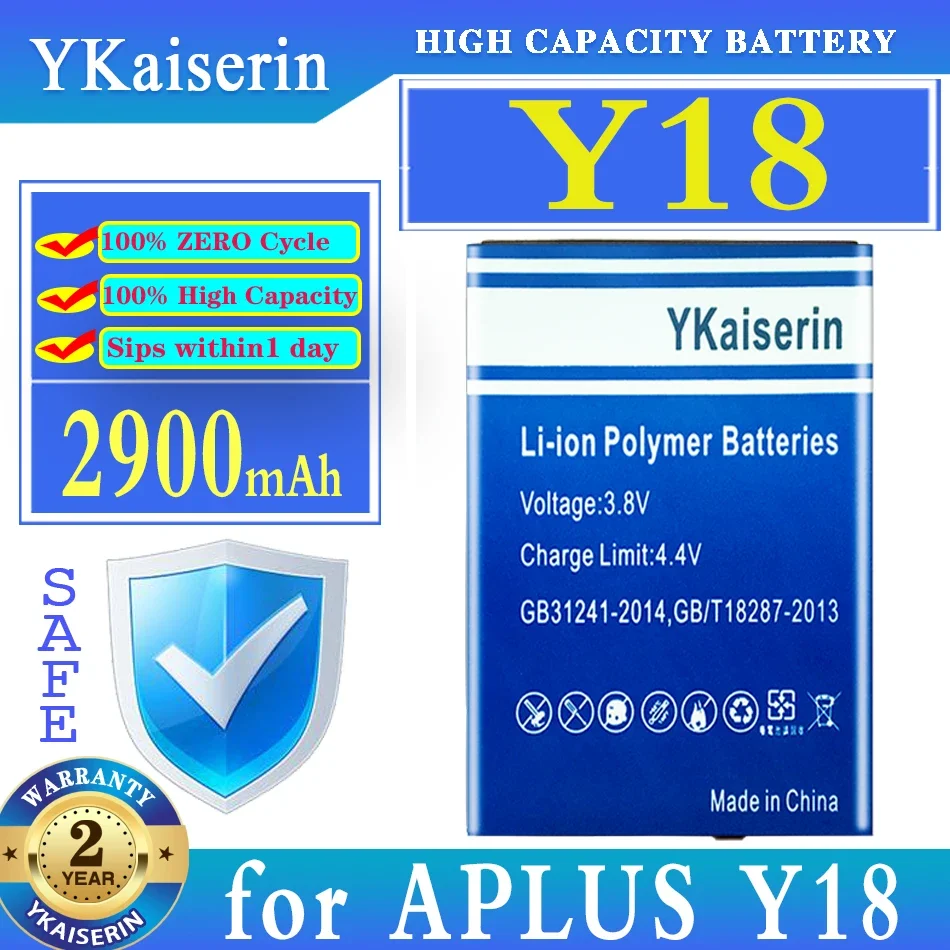 

YKaiserin 2900mAh Replacement Battery for APLUS Y18 Moile Phone